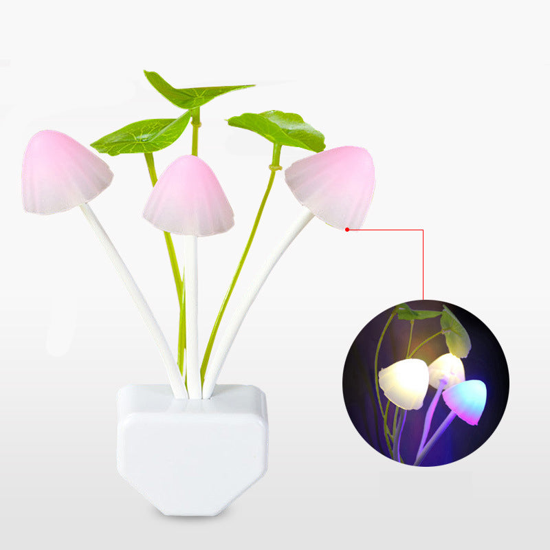 Smart Mushroom Lamp LED Night Light with Sensor Intelligent Light Control Led Night Light Plug, Mushroom Lamp - LoftShop